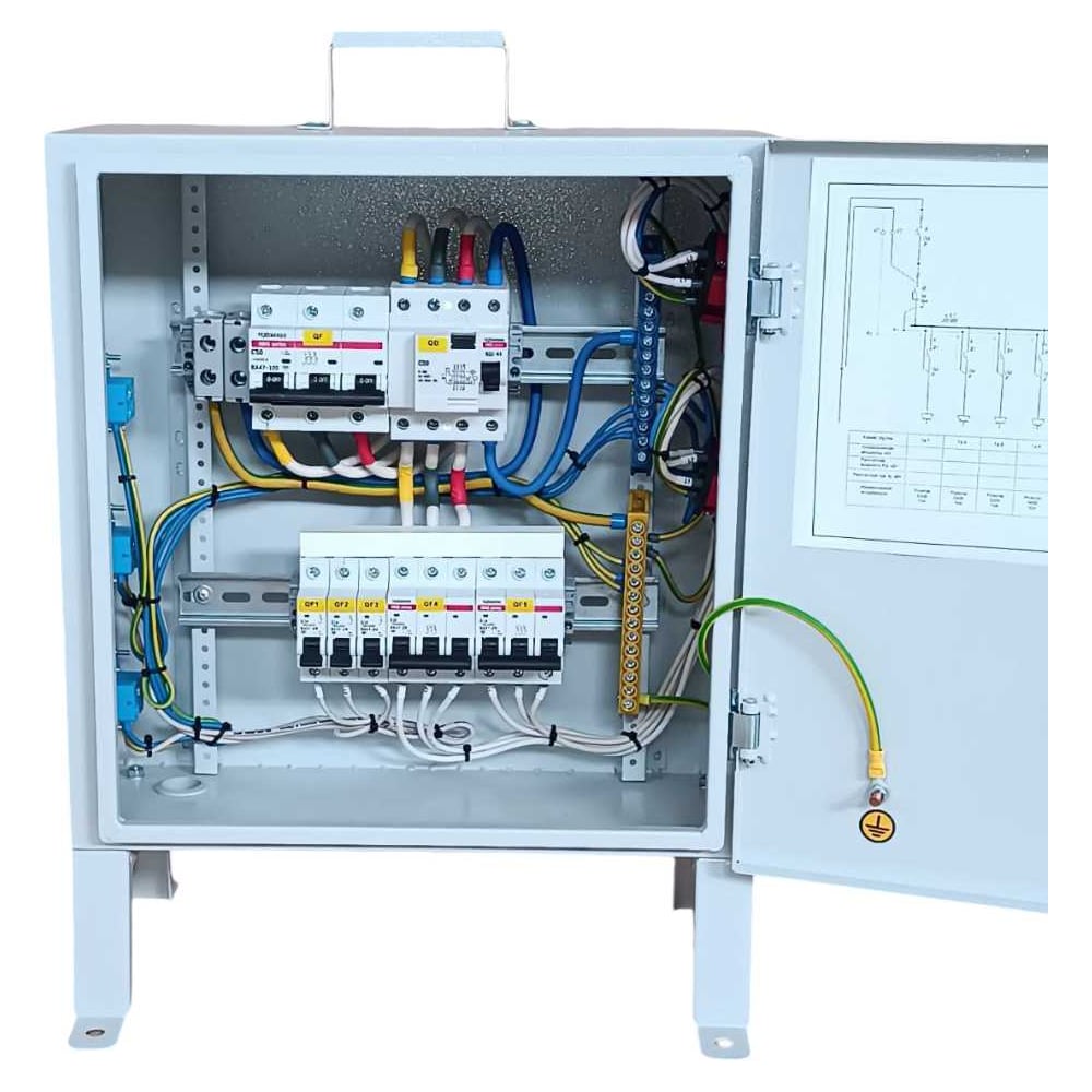 Изображение товара Щит механизации SYSTEM POWER РУСП-100A-6х1P+N+PE 16А, 3х3P+N+PE 32А-IP54 Изображение товара Щит механизации SYSTEM POWER РУСП-100A-6х1P+N+PE 16А, 3х3P+N+PE 32А-IP54