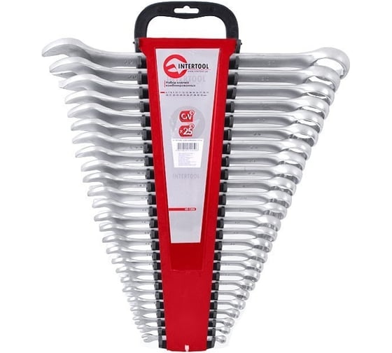 Изображение товара Набор ключей комбинированных INTERTOOL 25шт., 6-32мм, Cr-V HT-1205