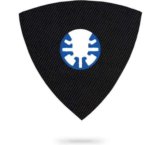 Изображение товара Платформа треугольная ЗУБР UniLock (93 мм) для шлифовальных листов на велкро-основе 15558