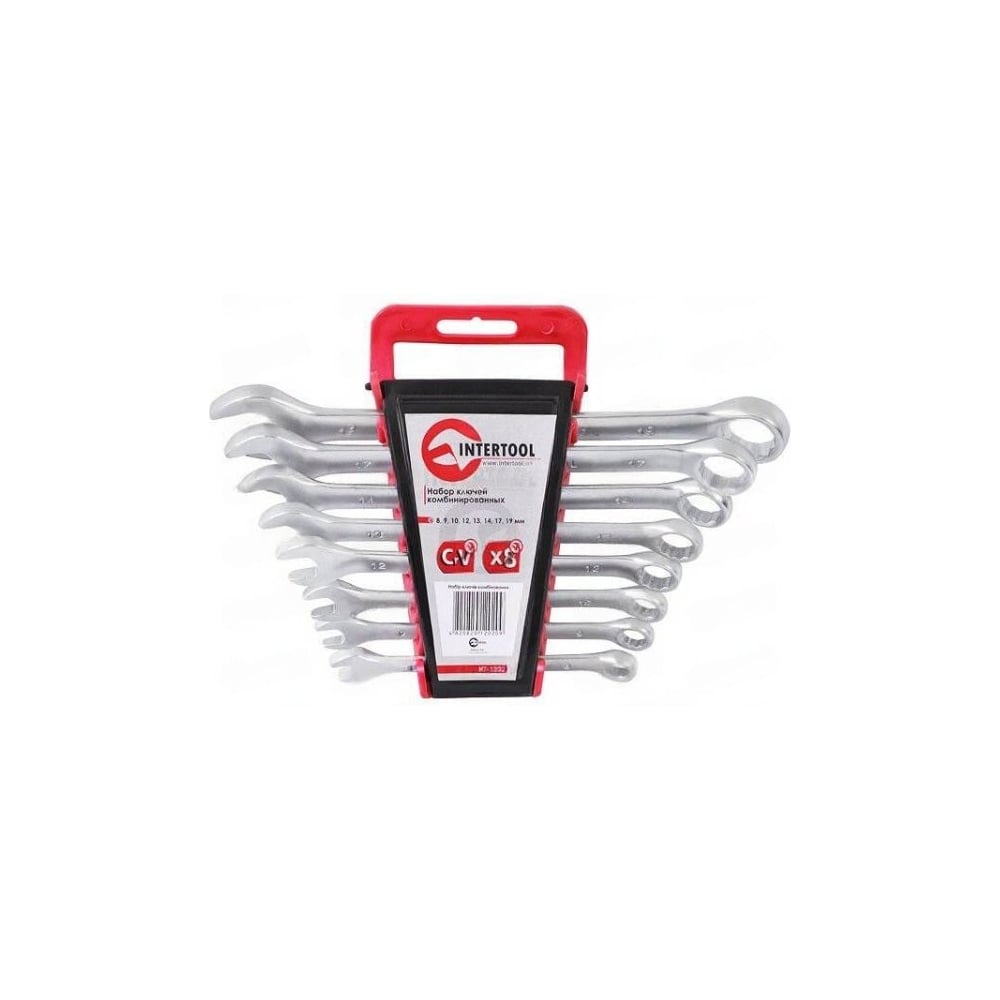 Изображение товара Набор ключей комбинированных INTERTOOL 8 шт. Cr-V HT-1202
