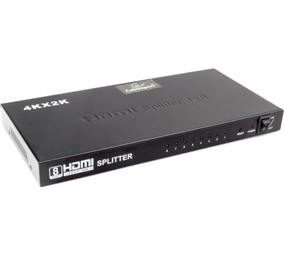 Изображение товара Разветвитель Cablexpert HD19F/8x19F 1 компьютер, 8 мониторов Full-HD 3D 1.4v DSP-8PH4-03