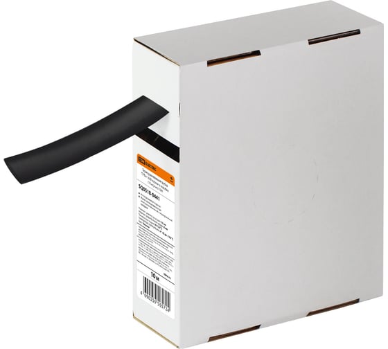 Изображение товара Термоусаживаемая трубка TDM ELECTRIC ТУТнг 16/8 черная в коробке (10 м/упак) SQ0518-0441