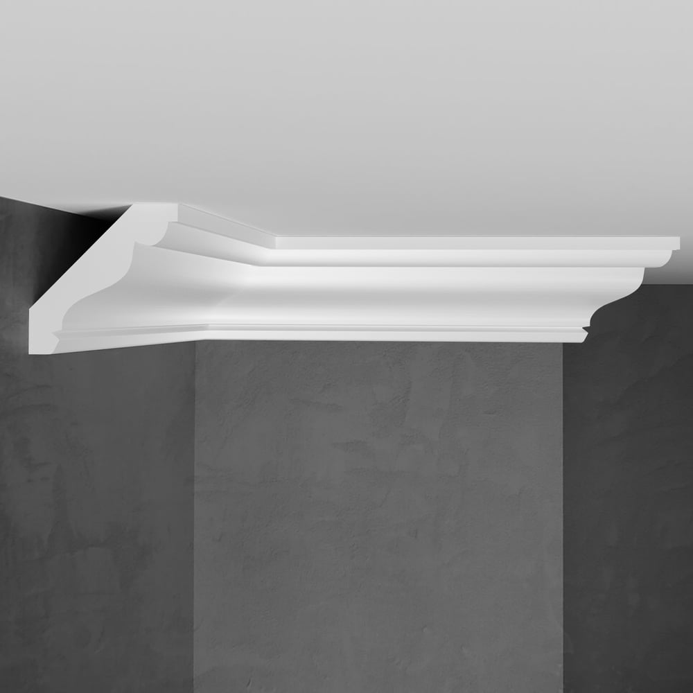 Изображение товара Потолочный карниз Stenopol 50х50х2000 мм под покраску C7155