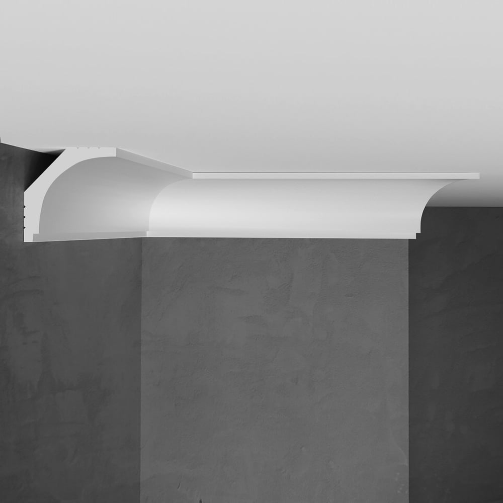 Изображение товара Потолочный карниз Stenopol 43х43х2000мм под покраску C7109