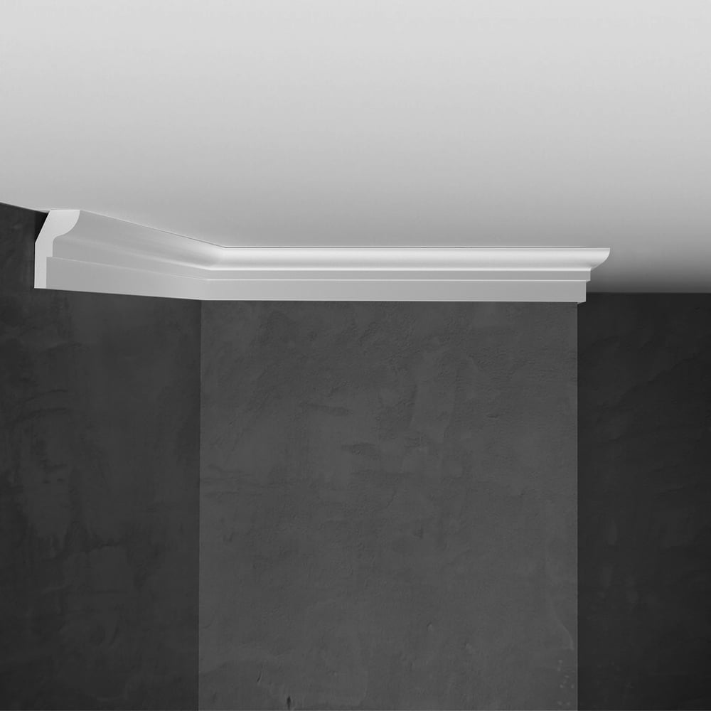 Изображение товара Потолочный плинтус Stenopol 25х15х2000мм C7111 для натяжных и покрасочных потолков