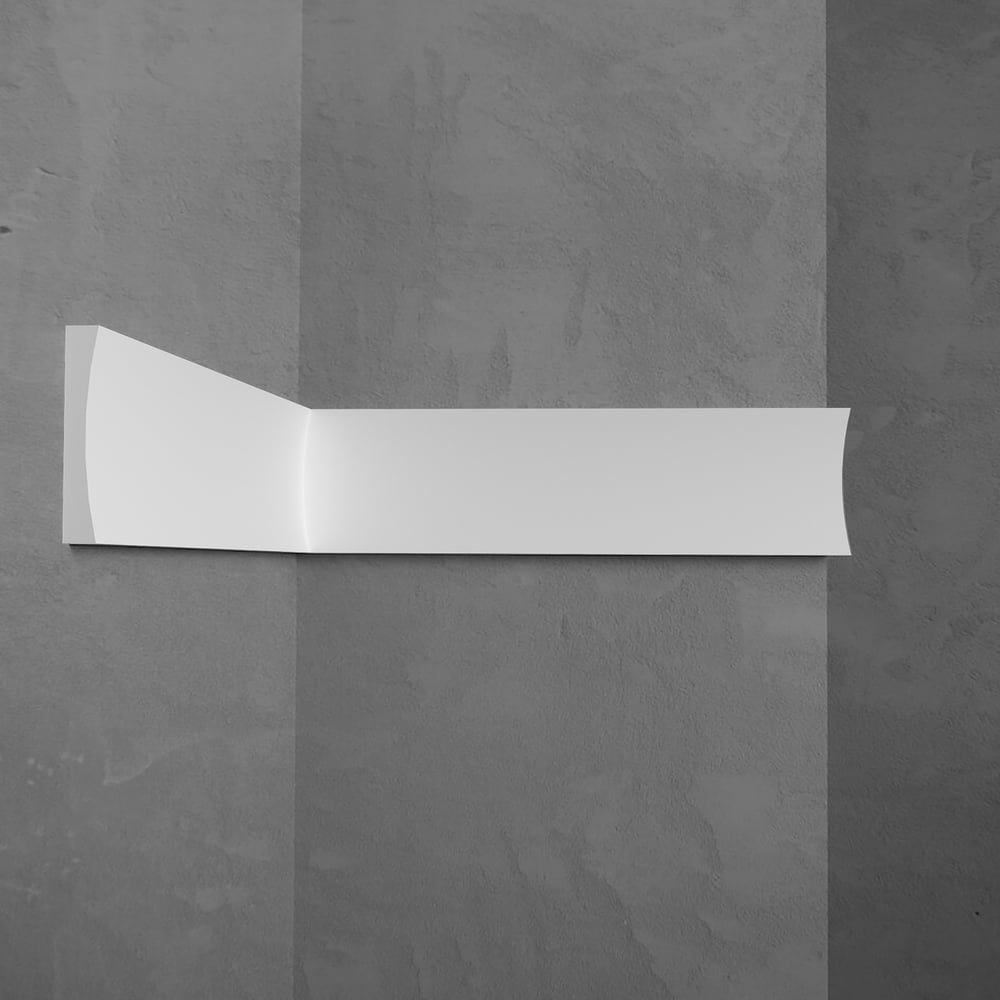 Изображение товара Молдинг Stenopol 50х8х2000 мм C745 - белый, гладкий, ударопрочный