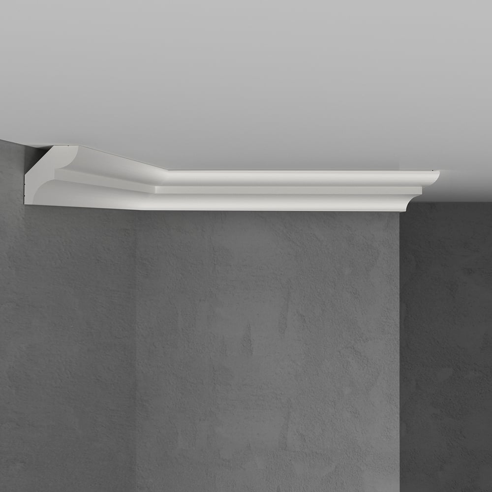 Изображение товара Потолочный карниз Stenopol 28х26х2000 мм под покраску C708