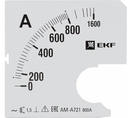 Изображение товара Шкала сменная PROxima 800/5А-1,5 для A721 EKF s-a721-800