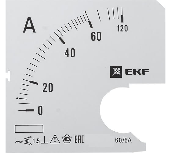 Изображение товара Шкала сменная PROxima 60/5А-1,5 для A721 EKF s-a721-60
