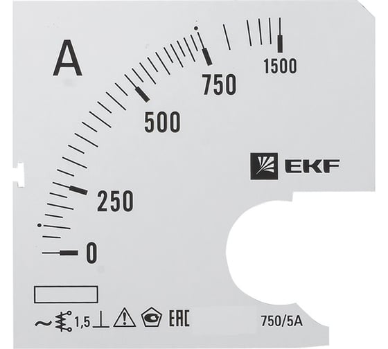 Изображение товара Шкала сменная PROxima 750/5А-1,5 для A721 EKF s-a721-750