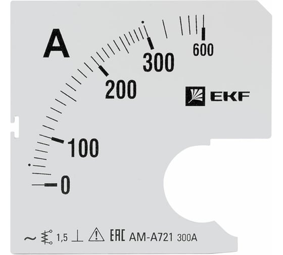Изображение товара Шкала сменная PROxima 300/5А-1,5 для A721 EKF s-a721-300
