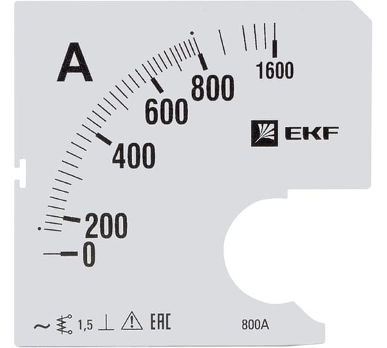 Изображение товара Шкала сменная PROxima 800/5А-1,5 для A961 EKF s-a961-800