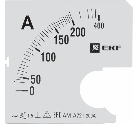 Изображение товара Шкала сменная PROxima 200/5А-1,5 для A721 EKF s-a721-200