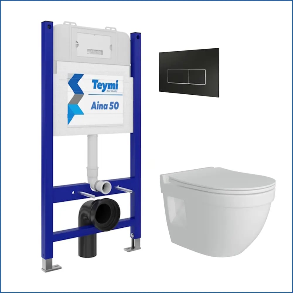 Изображение товара Инсталляция 5 в 1 для унитаза подвесного безободкового Vitra Pro Teymi