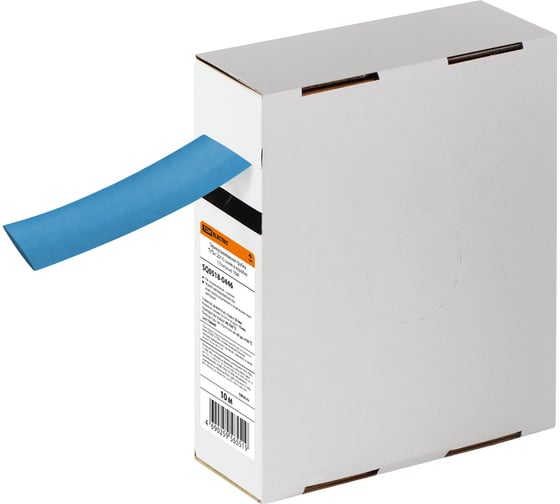 Изображение товара Термоусадочная трубка TDM ELECTRIC ТУТнг 20/10 синяя в коробке, упаковка 10 метров SQ0518-0446