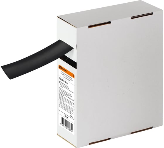 Изображение товара Термоусаживаемая трубка TDM ELECTRIC ТУТнг 20/10 черная в коробке (10 м/упак) SQ0518-0448