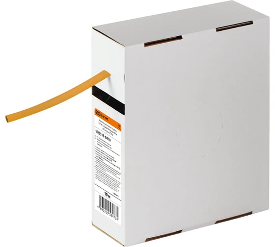 Изображение товара Термоусаживаемая трубка TDM ELECTRIC ТУТнг 6/3 желтая в коробке (10 м/упак) SQ0518-0410