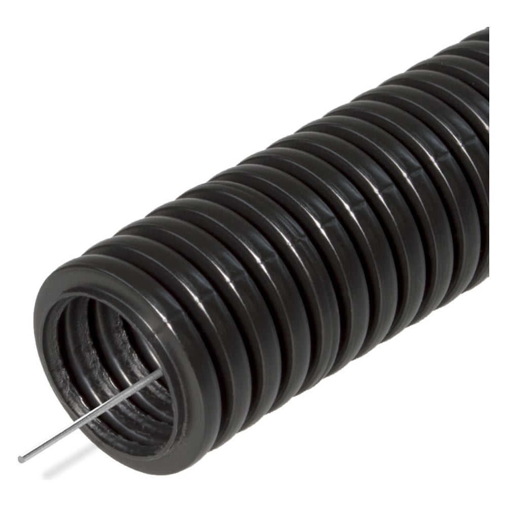 Изображение товара Гофрированная труба Промрукав ПА безгалогенная HF d25 25м черная