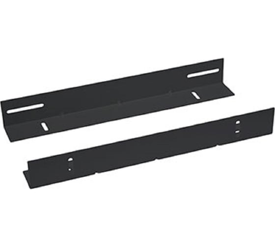 Изображение товара Направляющие в шкаф Cabeus глубиной 600мм для установки серверного оборудования, пара, усиленные до 100кг, цвет черный (RAL 9004) JH05-06-100KG-BK