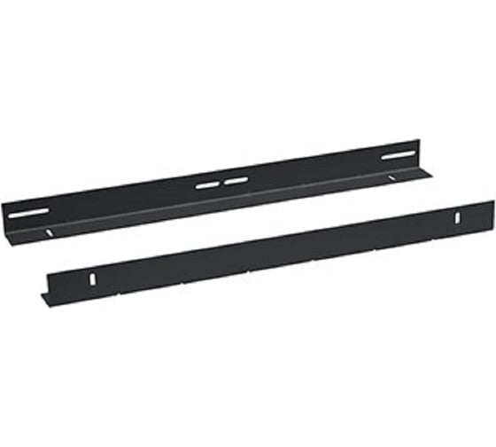 Изображение товара Направляющие в шкаф Cabeus глубиной 1000мм для установки серверного оборудования, пара, усиленные до 100кг, цвет черный (RAL 9004) JH05-10-100KG-BK