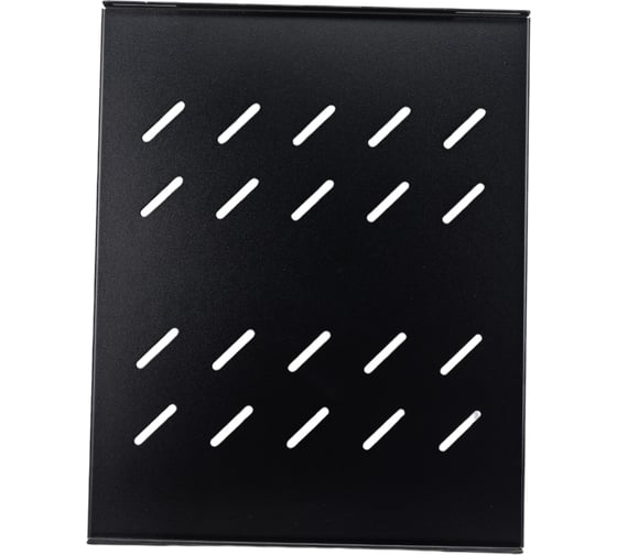 Изображение товара Перфорированная полка Cabeus 19, глубиной 400 мм для шкафов с глубиной 600 мм SH-J018-FC-600m-100KG-BK