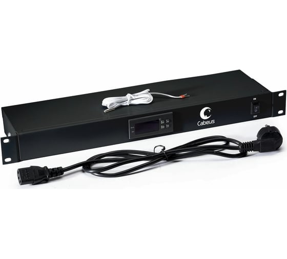 Изображение товара Микропроцессорная контрольная панель со встроенным термостатом Cabeus JG01-BK