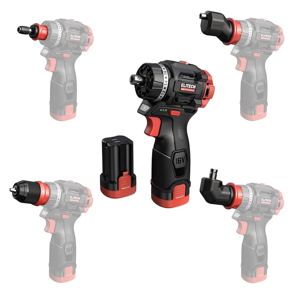 Изображение товара Аккумуляторная дрель Elitech HDCD 16UL2 16 В 2 А*ч быстрозажимной патрон