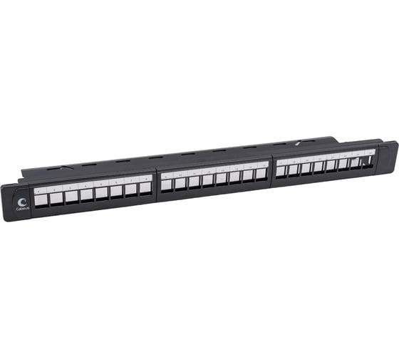 Изображение товара Модульная патч-панель Cabeus, 24 порта, 1U, для неэкранированных модулей, PLB-24