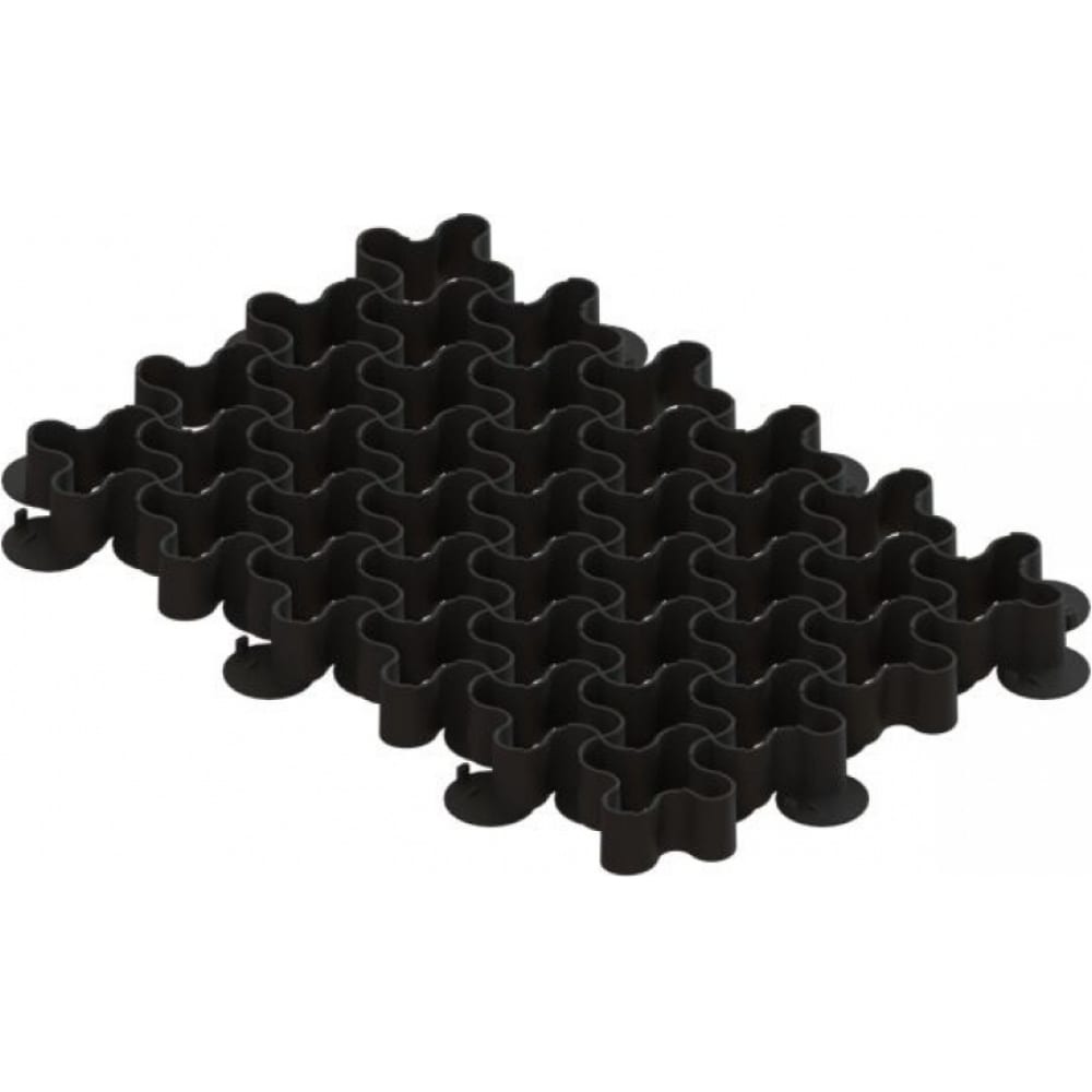 Пластиковая газонная решетка Standartpark, цвет черный