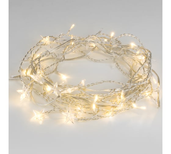 Изображение товара Электрическая бытовая гирлянда Eurosvet 100-002 бахрома, теплый белый a049842