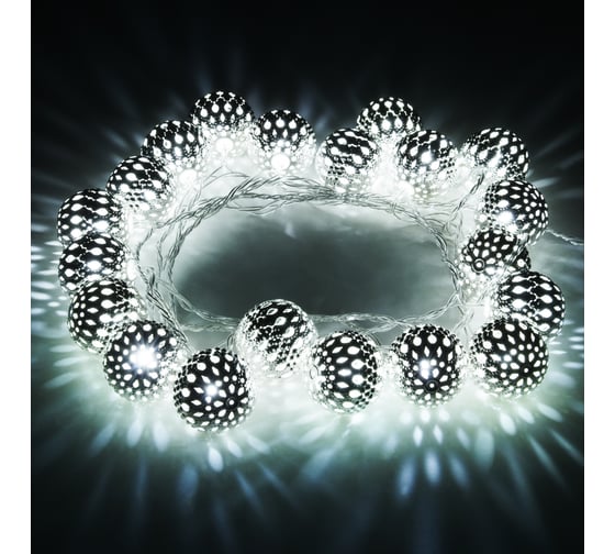 Изображение товара Гирлянда нить Eurosvet 400-003 хром-белый с эффектом мерцания a049834