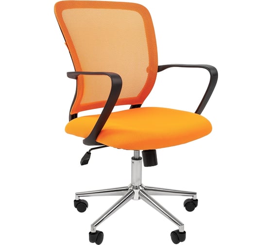 Изображение товара Компьютерное кресло CHAIRMAN 698 хром оранжевый 00-07077476