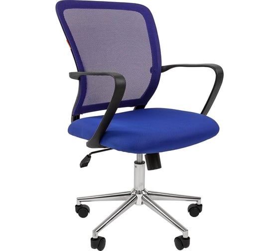 Изображение товара Компьютерное кресло CHAIRMAN 698 хром синий 00-07077475