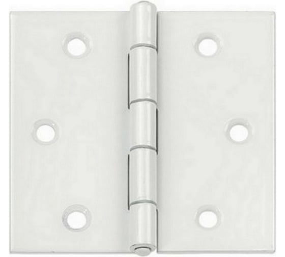 Изображение товара Петля VORMANN прямая, 60х60х1,4 мм, оцинкованная, латунный штифт, цвет: белый 00503 060 W