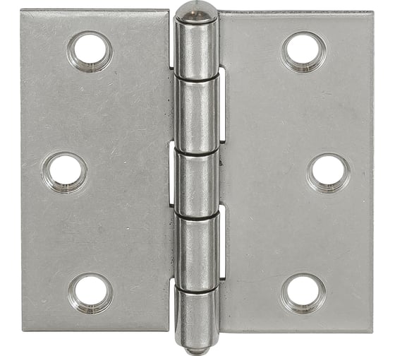 Изображение товара Петля VORMANN прямая, усиленная, разборная, 63х63х1,5 мм, нержавеющая сталь 010614060