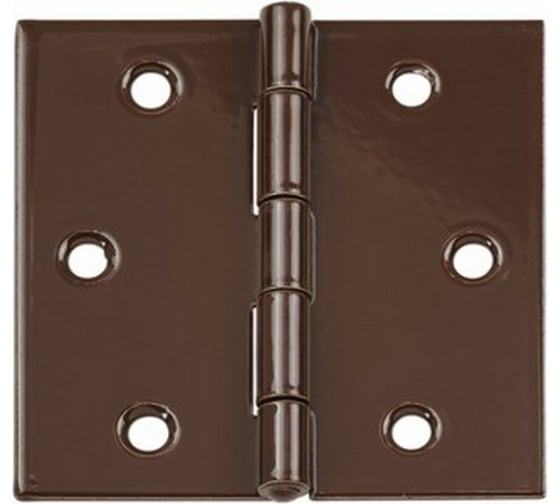 Изображение товара Петля VORMANN прямая, 60х60х1,4 мм, оцинкованная, латунный штифт, цвет: коричневый 00503 060 B