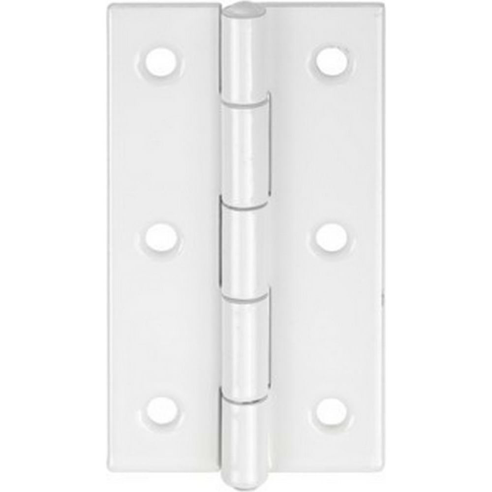 Изображение товара Петля VORMANN узкая, 80х41х1,5 мм, оцинкованная, латунный штифт, цвет: белый 00501 080 W