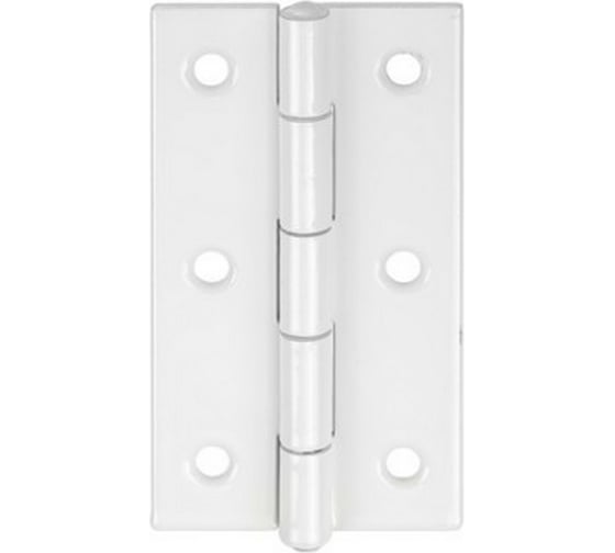 Изображение товара Петля VORMANN узкая, 80х41х1,5 мм, оцинкованная, латунный штифт, цвет: белый 00501 080 W