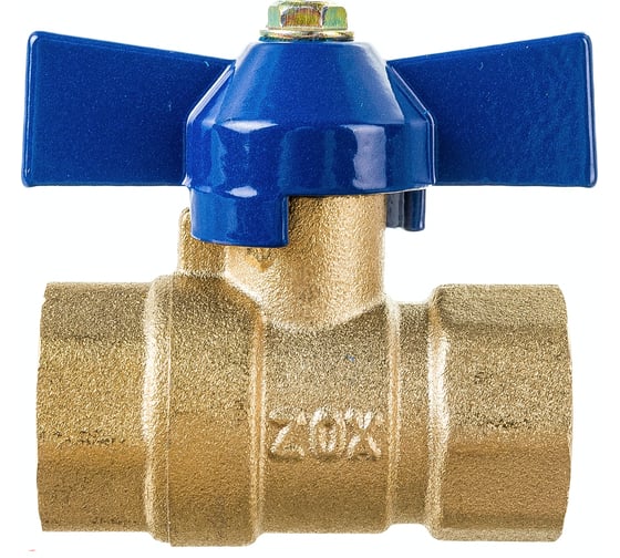 Изображение товара Шаровой кран ZOX 1/2'' вн/вн., бабочка 519277
