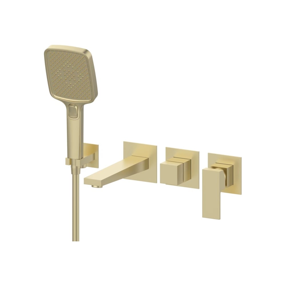 Изображение товара Встроенный смеситель для ванны ViEiR матовое золото V393536-S