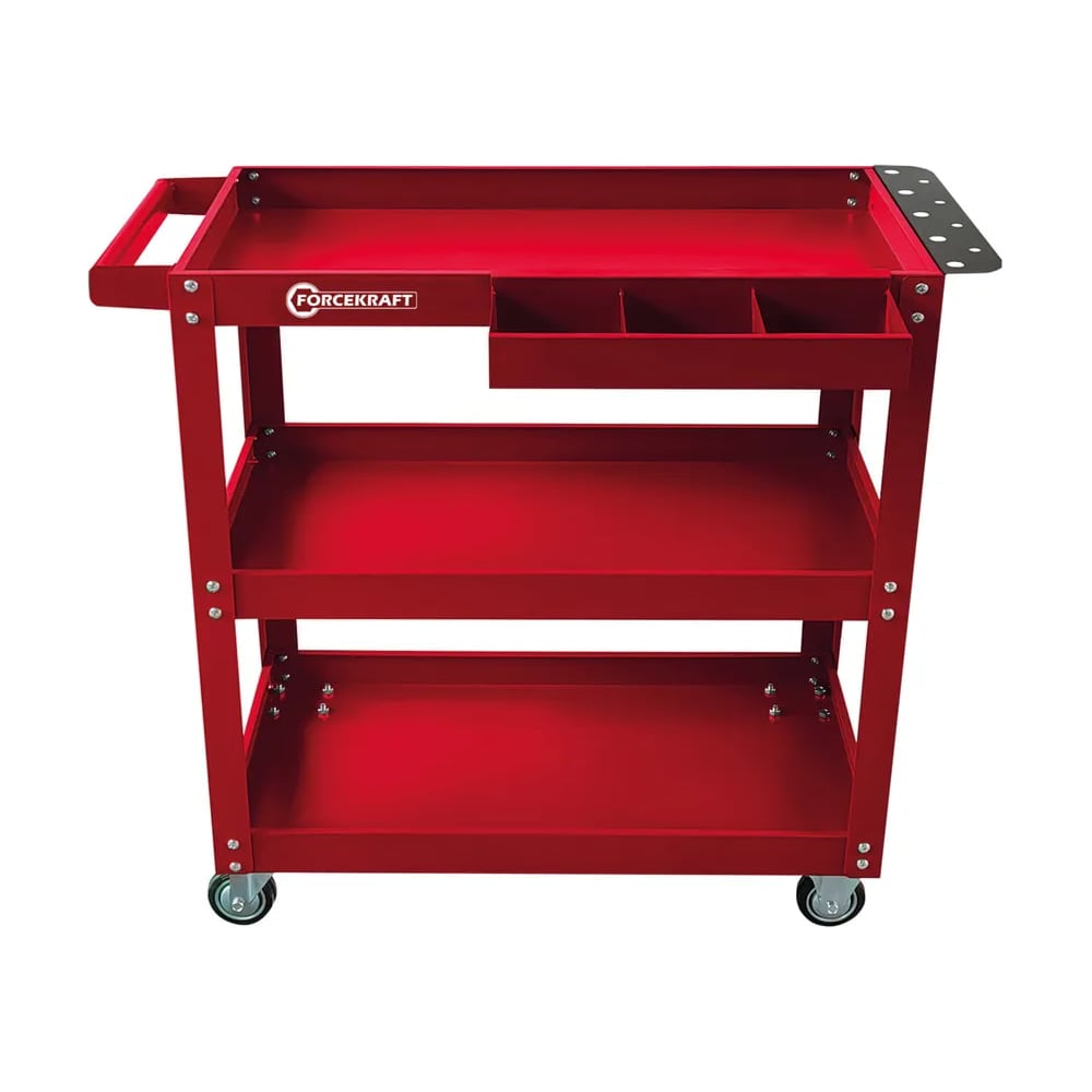 Изображение товара Тележка инструментальная 3-х полочная Forcekraft FK-1141343A