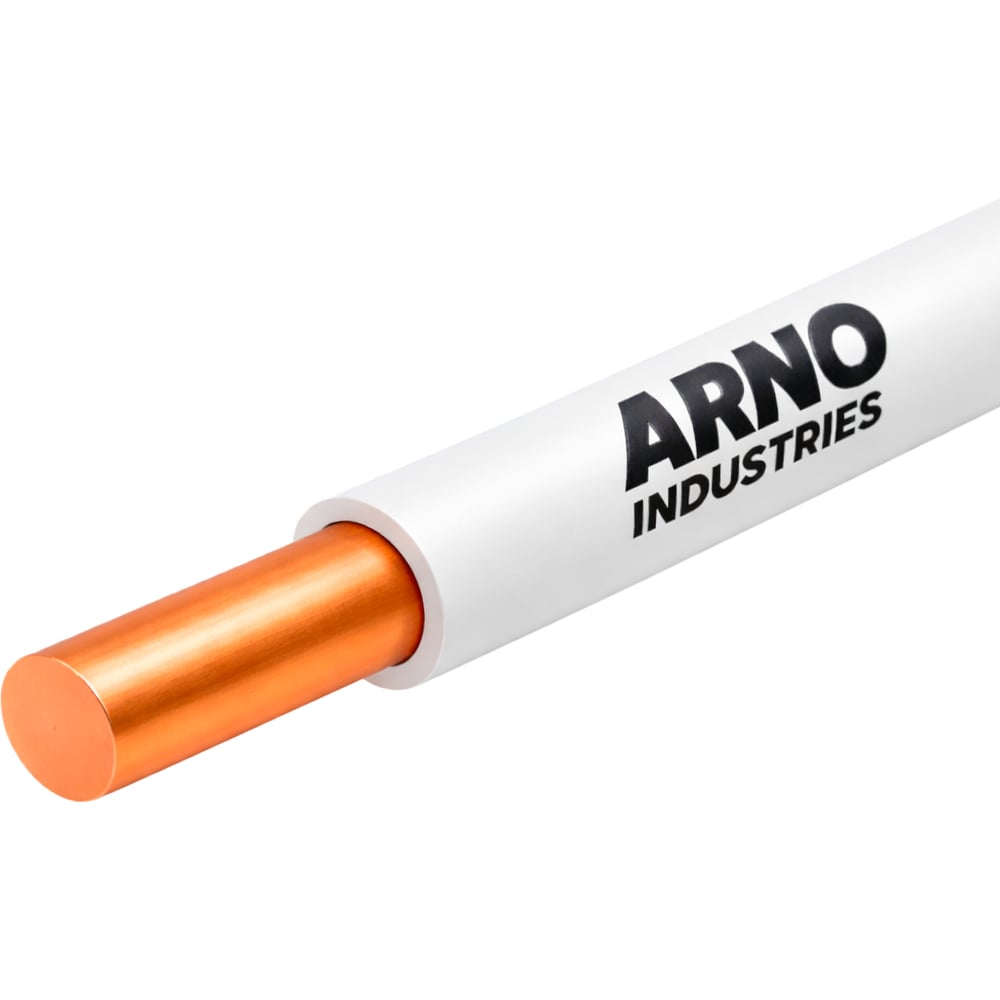 Изображение товара Провод силовой ARNO INDUSTRIES медный, 100м, ПуВнг(А)-LS 1х10 белый, однопроволочный, LS низкое дымо-газовыделение, для силовой проводки ТРТС 7964484
