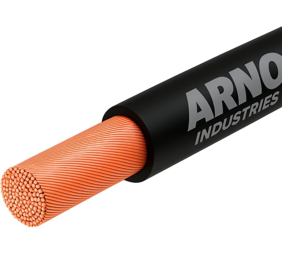 Изображение товара Провод силовой ARNO INDUSTRIES медный, 100м, ПуГВнг(А)-LS 1х1 черный, гибкий, LS низкое дымо-газовыделение, для проводки ТРТС 6593456