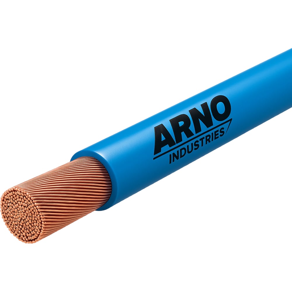 Изображение товара Провод силовой ARNO INDUSTRIES медный, 100м, ПуГВнг(А)-LS 1х16 синий, многопроволочный, гибкий, LS низкое дымо-газовыделение, для силовой проводки ТРТС 4616739