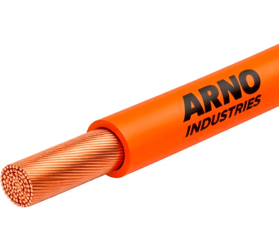 Изображение товара Провод силовой ARNO INDUSTRIES медный, 20м, ПуГВнг(А)-LS 1х0.5 оранжевый, гибкий, LS низкое дымо-газовыделение, для электромонтажа ТРТС 17317111