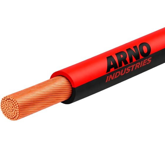 Изображение товара Провод силовой ARNO INDUSTRIES медный, 10м, ПуГВнг(А)-LS 1х1.5 красно-черный, гибкий, LS низкое дымо-газовыделение, для электромонтажа ТРТС 20855501
