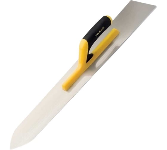 Изображение товара Гладилка для выравнивания пола SAMGRUPP DEKOR 550 мм пружин. сталь с открытой пласт. ручкой DEK-075