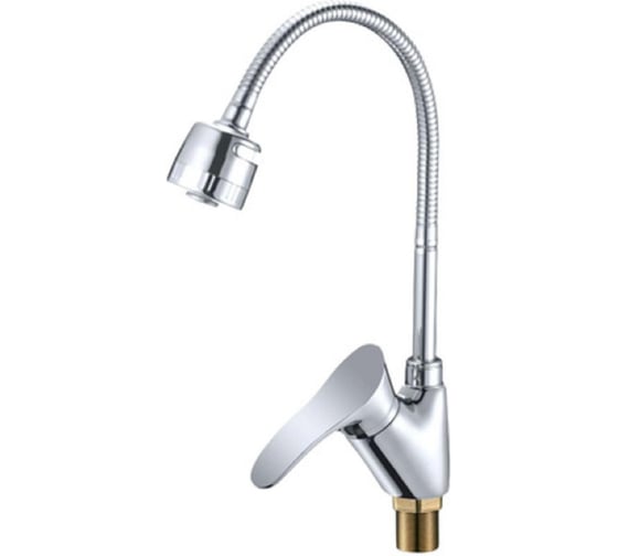 Изображение товара Смеситель для кухни ALOUTE с гибким изливом, 2 режима подачи воды: струя и душ, хром A0113-8