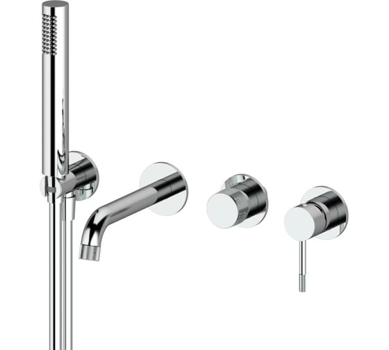 Изображение товара Смеситель для ванны и душа ViEiR встроенный, хром, скрытый монтаж V403532