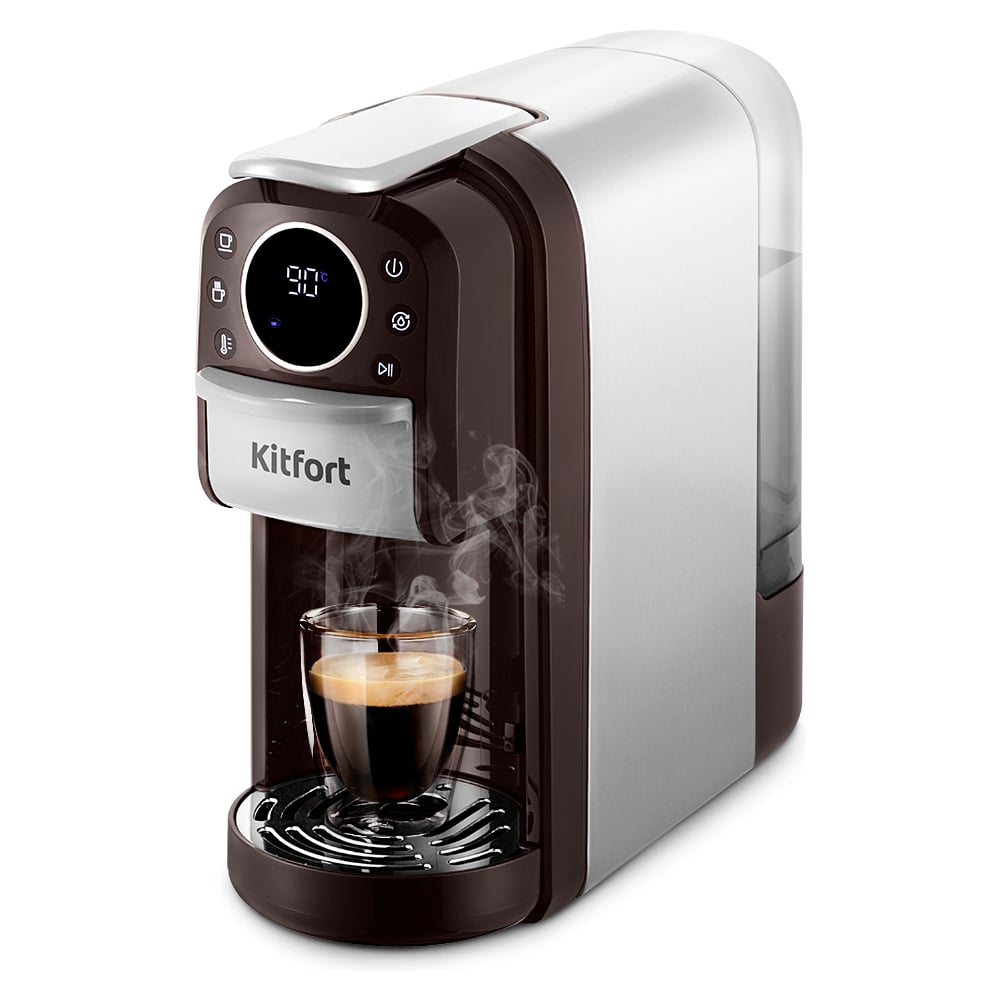 Изображение товара Кофеварка 3 в 1 KITFORT КТ-7656 капсульно-рожковая с мощностью 1400 Вт